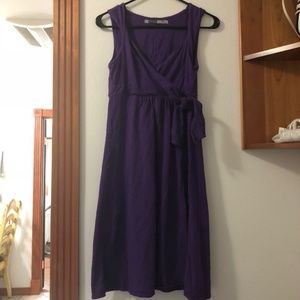 Athleta Knee Length Dress Purple Size Medium